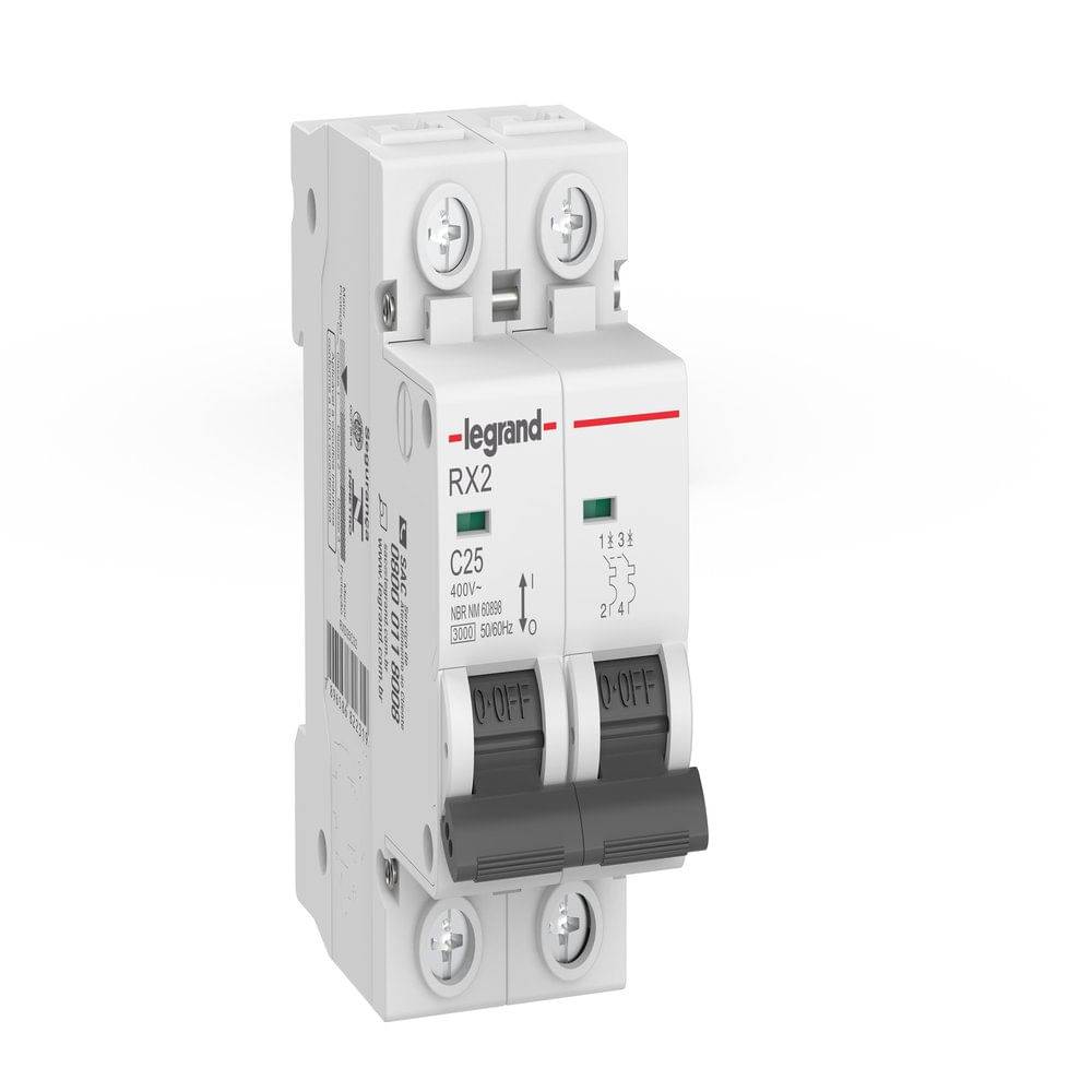 Minidisjuntor Rx2 25A Bipolar Curva C Legrand